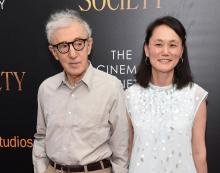 Woody Allen et son épouse Soon-Yi Previn, le 13 juillet 2016 à New York