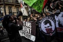 Des militants et sympathisants antifascistes manifestent en mémoire de Clément Méric, le 14 septembre 2018