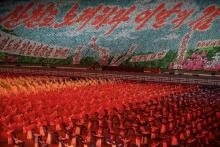 Des dizaines de milliers de participants ont évolué pour ces "Jeux de massse" pour la première fois depuis cinq ans à Pyongyang. Le 9 septembre 2018.