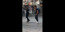 Extrait d'une vidéo montrant l'attaque au couteau de Ravensburg le 28 septembre 2018