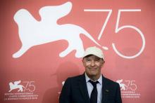 Le réalisateur français Jacques Audiard au festival de Venise où il présente "Les Frères Sisters" le 2 septembre 2018