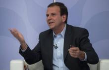 Eduardo Paes, ancien maire de Rio de Janeiro et candidat au poste de gouverneur lors d'un débat télévisé, le 19 septembre 2018 à Rio