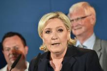 La présidente du FN Marine Le Pen, le 18 juin 2017 à Hénin-Beaumont