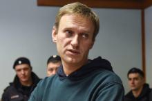 L'opposant russe Alexeï Navalny au tribunal de Moscou, le 3 octobre 2018
