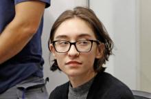 Lara Alqasem, une étudiante américaine interdite d'entrée en Israël, présente au tribunal de Tel-Aviv devant lequel elle conteste la décision des autorités israéliennes, le 11 octobre 2018