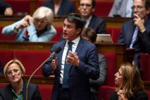 Manuel Valls à l'Assemblée nationale à Paris le 2 octobre 2018
