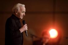 Charles Aznavour, photo du 13 mars 2018