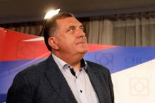 Le nationaliste serbe Milorad Dodik, co-président de la Bosnie-Herzégovine, le 7 octobre 2018 à Banja Luka