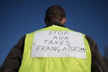 Un manifestant "gilet jaune", le 18 novembre 2018 à Saint-Herblain, près de Nantes