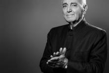 Portrait du chanteur Charles Aznavour pris le 16 novembre 2017 à Paris