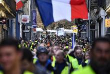 Manifestation de "gilets jaunes" à Bordeaux, le 24 novembre 2018