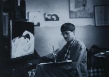 Le peintre franco-japonais Léonard Tsuguharu Foujita