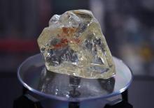 Le "diamant de la paix" vendu aux enchères par la maison Rapaport Group le 4 décembre 2017 à New York. pour 6,5 millions de dollars