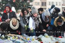 Cérémonie d'hommages aux victimes de l'attaque de Strasbourg, le 16 décembre 2018
