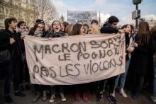 Manifestation de lycéens à Marseille le 11 décembre 2018