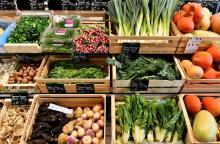 Des légumes bio d'un supermarché de Saintes, dans l'ouest de la France, le 23 october 2018