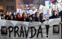 La police est intervenue dimanche soir à Banja Luka, en Bosnie, pour disperser des manifestants du groupe "Justice pour David", du nom d'un étudiant dont le meurtre en mars était suivi depuis par des 