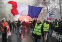 Manifestation des "gilets jaunes", le 19 janvier 2019 à Paris
