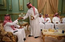 Des amis de Basil Albani invités à son mariage "à domicile", le 6 septembre 2018 à Djeddah, en Arabie saoudite