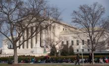 La Cour suprême à Washington photographiée le 4 décembre 2017
