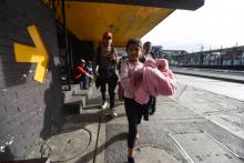 Des migrants honduriens quittent Guatemala City pour prendre la route vers les Etats-Unis, le 17 janvier 2019