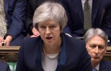 La Première ministre britannique Theresa May devant les députés, le 15 janvier 2019 à Londres