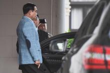 Le chef de la junte au pouvoir, le général Prayut Chan-O-Cha quitte le siège du gouvernement le 8 février 2019 à Bangkok