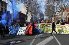 Manifestation de "gilets jaunes" dans le centre de Toulouse, le 9 février 2019