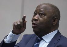 Photo archive du 15 janvier 2019 montrant l'ancien président ivoirien Laurent Gbagbo devant la Cour pénale internationale (CPI)