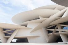 Photo fournie par le Musée national du Qatar le 16 février 2019 d'une vue extérieure du musée conçu par l'architecte français Jean Nouvel et situé à Doha