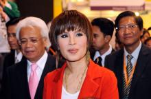 Photo d'archives de la princesse thailandaise Ubolratana, le 24 mars 2010 à Hong Kong.