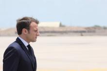 Emmanuel Macron en visite à Djibouti, le 12 mars 2019