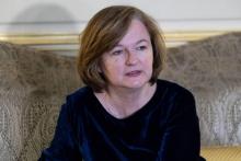 Nathalie Loiseau à l'ambassade de France à Londres, le 7 mars 2019