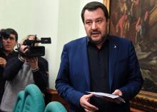 Le ministre italien de l'Intérieur, Matteo Salvini, le 11 février 2019 à Rome