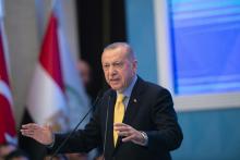 Le président turc Recep Tayyip Erdogan s'exprime le 22 mars 2019 lors d'une réunion à Istanbul