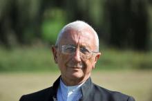 L'abbé Alain de la Morandais, le 28 août 2011 à Chanceaux-près-Loches