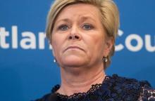 La ministre des Finances Siv Jensen doit dévoiler la position du gouvernement norvégien lors d'une conférence de presse convoquée à 12H15 (11H15 GMT)