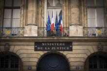Le ministère français de la Justice, le 14 octobre 2016 à Paris