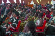 Au sommet de "l'Initiative de financement en faveur des femmes entrepreneurs" (We-Fi)à Abidjan, le 17 avril 2019