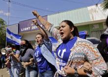 Des opposants au régime de Daniel Ortega défient l'interdiction de manifester le 17 avril 2019 à Managua