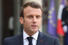 Emmanuel Macron le 2 avril 2019 à l'Elysée