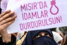 Manifestation devant le consulat égyptien à Istanbul, le 2 mars 2019, pour réclamer la fin des exécutions en Egypte