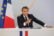 Emmanuel Macron donne une conférence de presse à l'Elysée, le 25 avril 2019