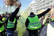 Manifestation de gilets jaunes à Nice le 12 janvier 2019