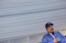 Le président du Nicaragua, Daniel Ortega, à Managua le 22 août 2018