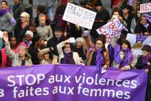 Manifestation à Marseille contre les violences faites aux femmes, le 24 novembre 2018