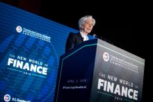 Christine Lagarde, directrice générale du FMI, à Paris le 28 mars 2019