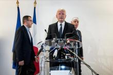 Le procureur de la République Rémy Heitz tient une conférence de presse le 25 mai 2019 à Lyon après une attaque au colis piégé dans la ville la veille