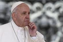 Le pape François, le 8 mai 2019 sur la place Saint-Pierre du Vatican