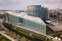 Le parlement européen de Strasbourg le 7 avril 2019